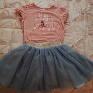 Hanna andersson shirt and skirt